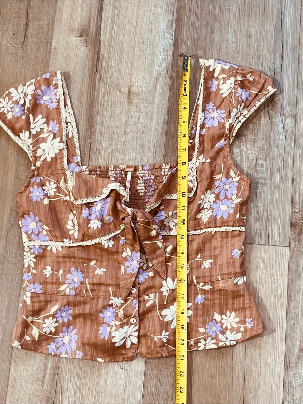 NWT Free People Call Me Baby Front Button Blouse Size Medium